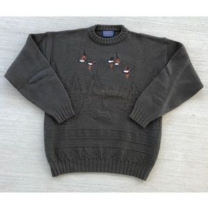 Vintage Pendleton Duck Wool Woven Sweater